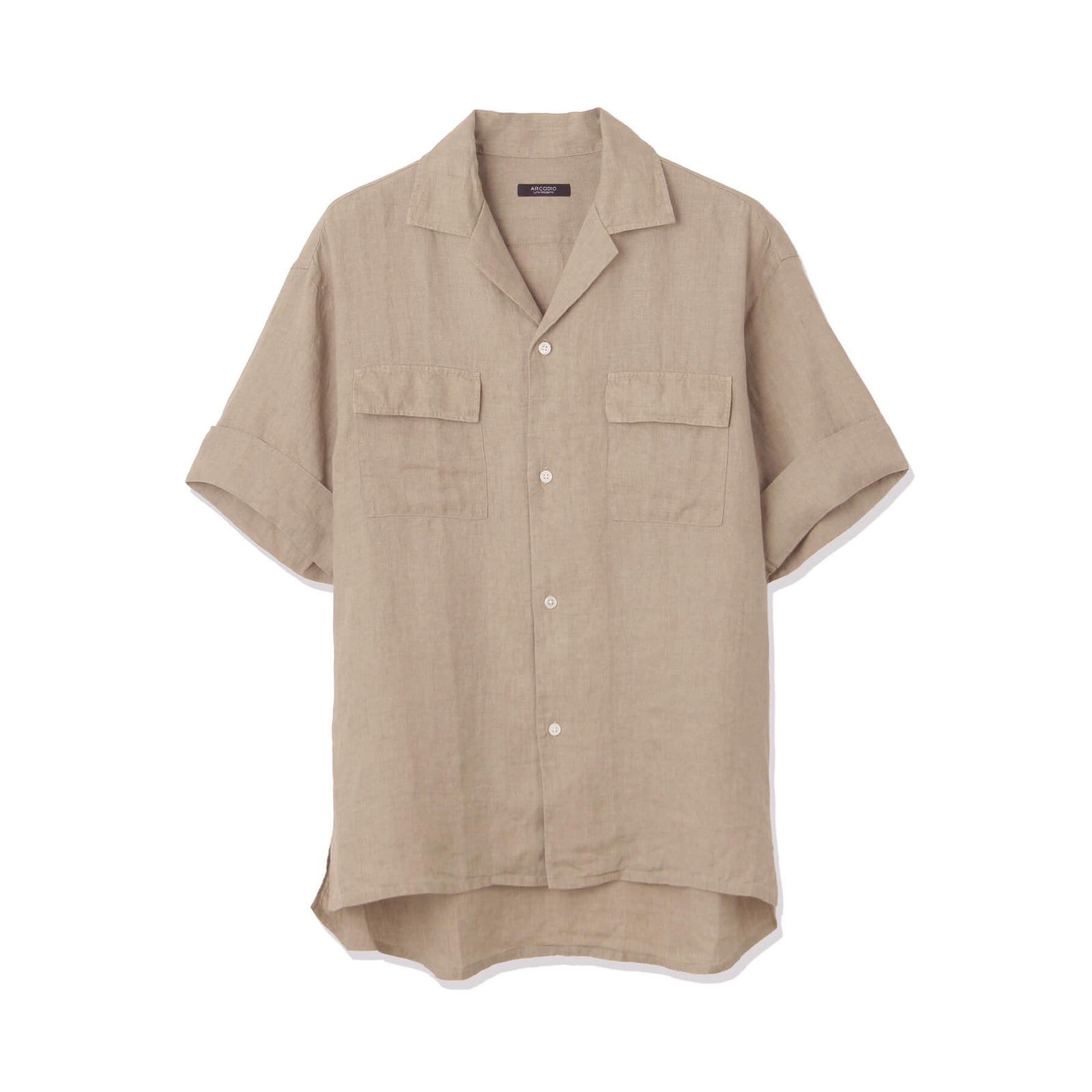 干場 × ARCODIO共同企画】Lino Moderno バイオウォッシュリネン 半袖
