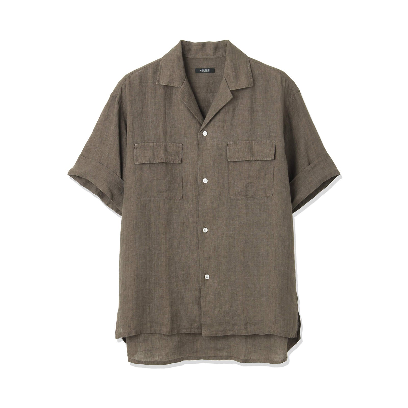 ao出品 干場 × ARCODIO共同企画】Lino Moderno バイオウォッシュリネン 半袖