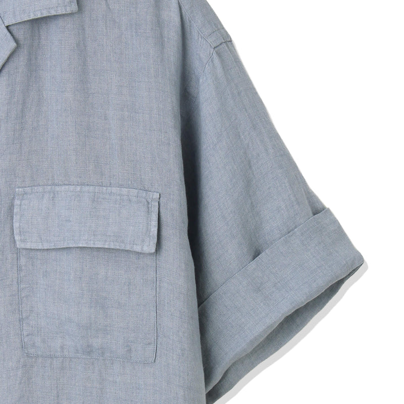 干場 × ARCODIO共同企画】Lino Moderno バイオウォッシュリネン 半袖