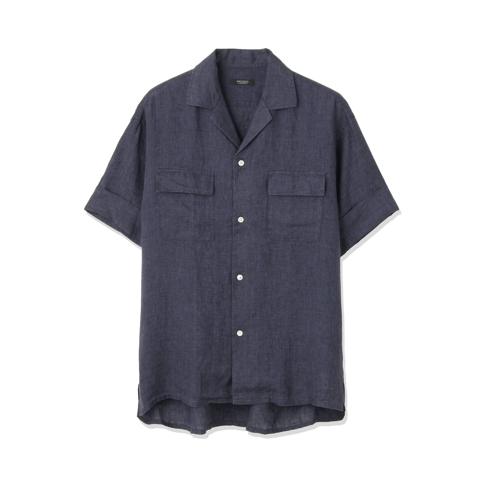 干場 × ARCODIO共同企画】Lino Moderno バイオウォッシュリネン 半袖