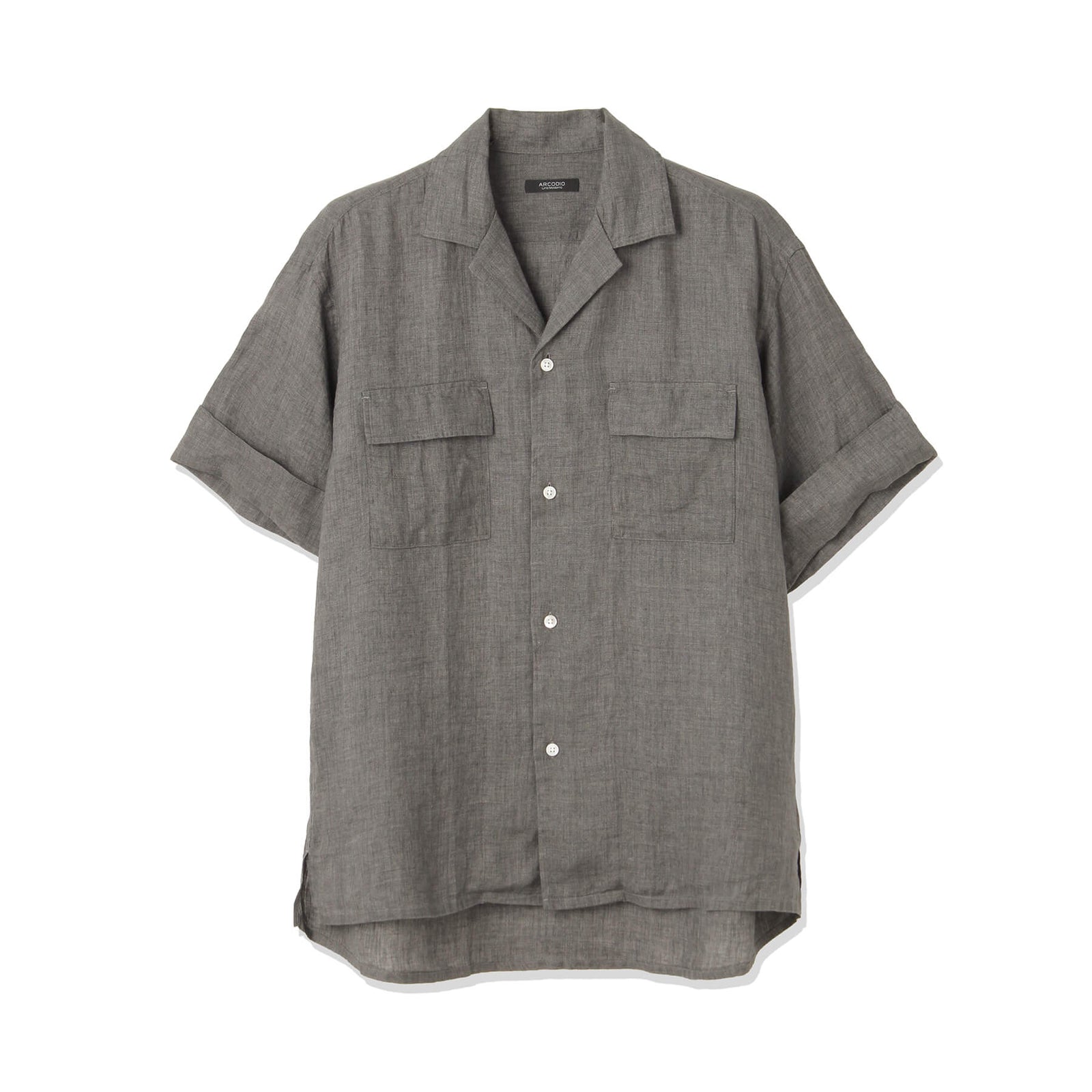 干場 × ARCODIO共同企画】Lino Moderno バイオウォッシュリネン 半袖
