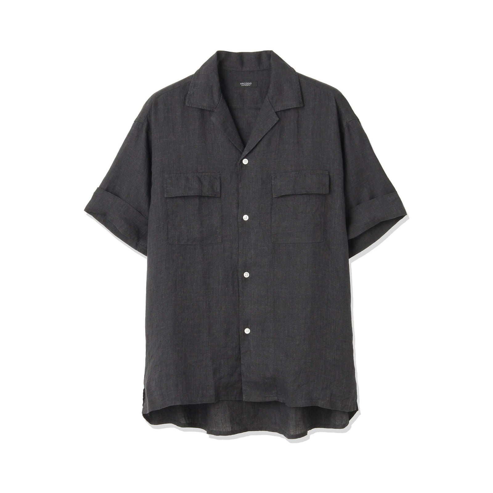 干場 × ARCODIO共同企画】Lino Moderno バイオウォッシュリネン 半袖