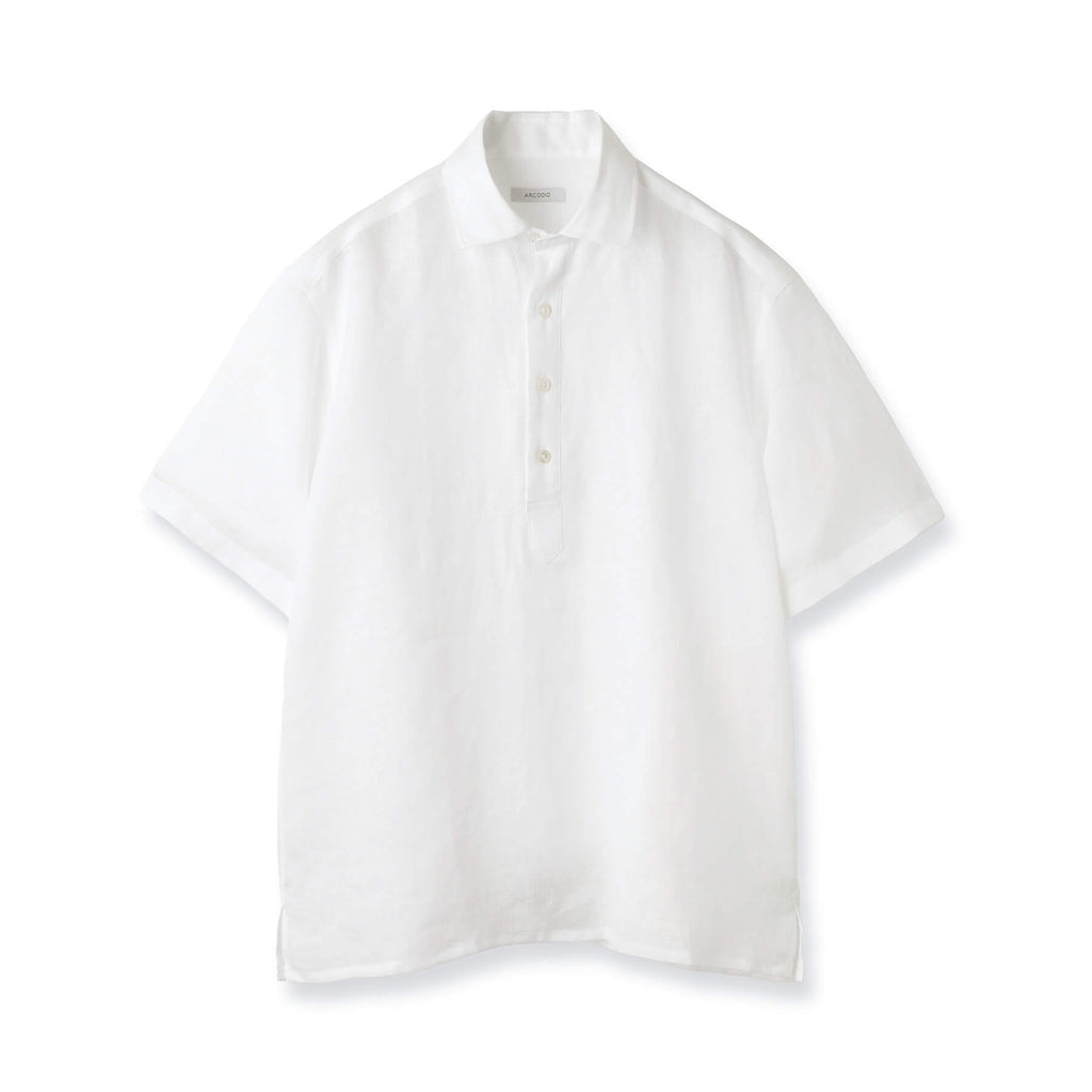 半袖プルオーバー フレンチリネン ホワイト – MINIMAL WARDROBE