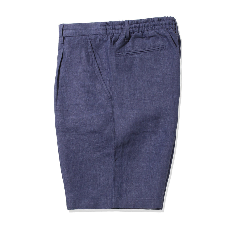 ARCODIO リネンショートパンツ　BLUE ブルー L リネンショートパンツ ブルー – MINIMAL WARDROBE