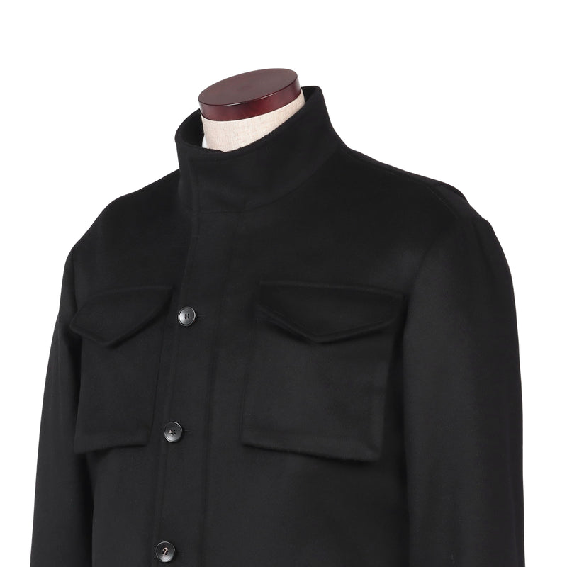 カシミヤM-65フィールドジャケット ブラック – MINIMAL WARDROBE