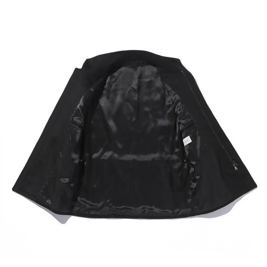 カシミヤM-65フィールドジャケット ブラック