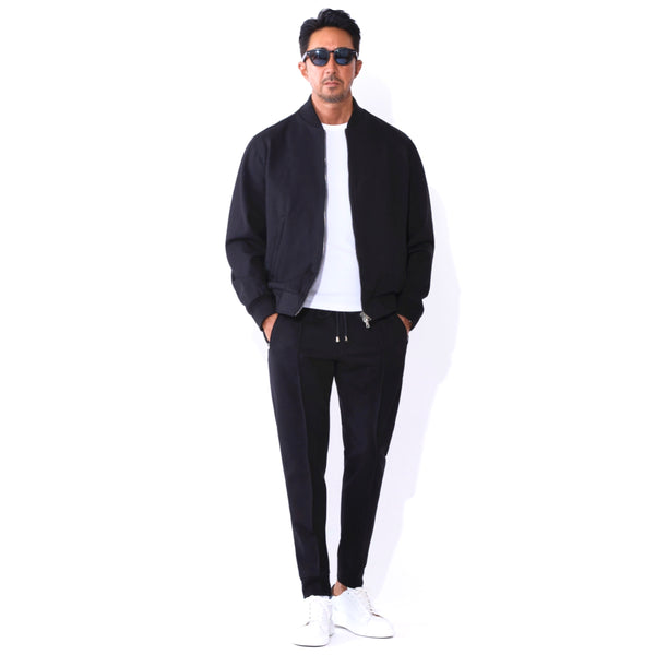 【干場義雅×菅原靴店 コラボ別注モデル】 giabsarchivio ジャブスアルキヴィオ BARDI-A5457 ボンバージャケット ブラック