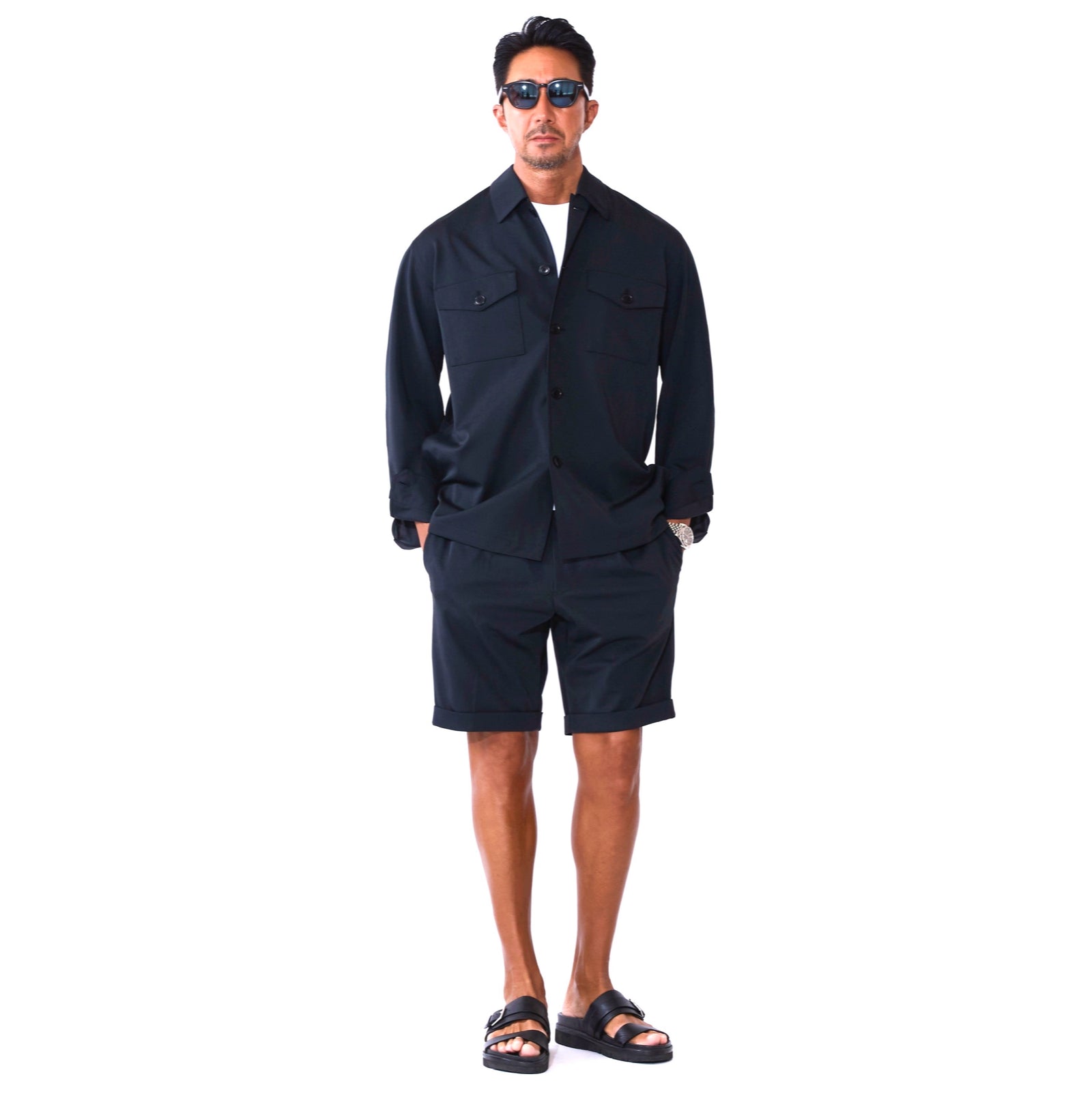 BRIEFING チャコール　フーディシャツ BRICK & SONS（ブリックアンドサンズ）の「VENTILE リラックス