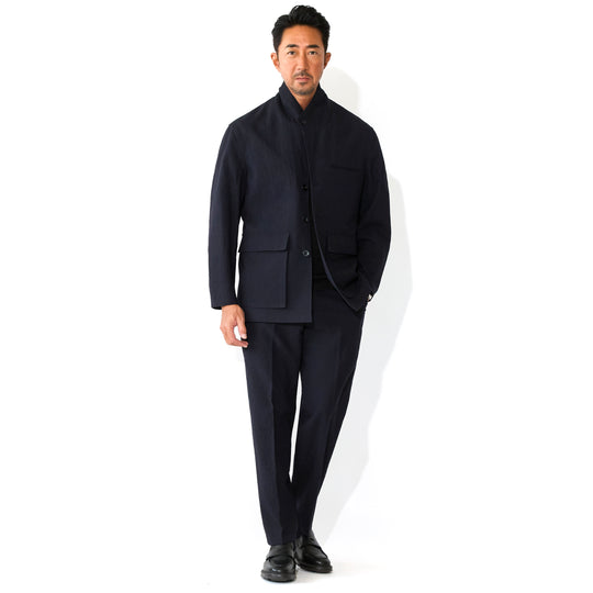 トロピカルウール パンツ / ムーズ ネイビー