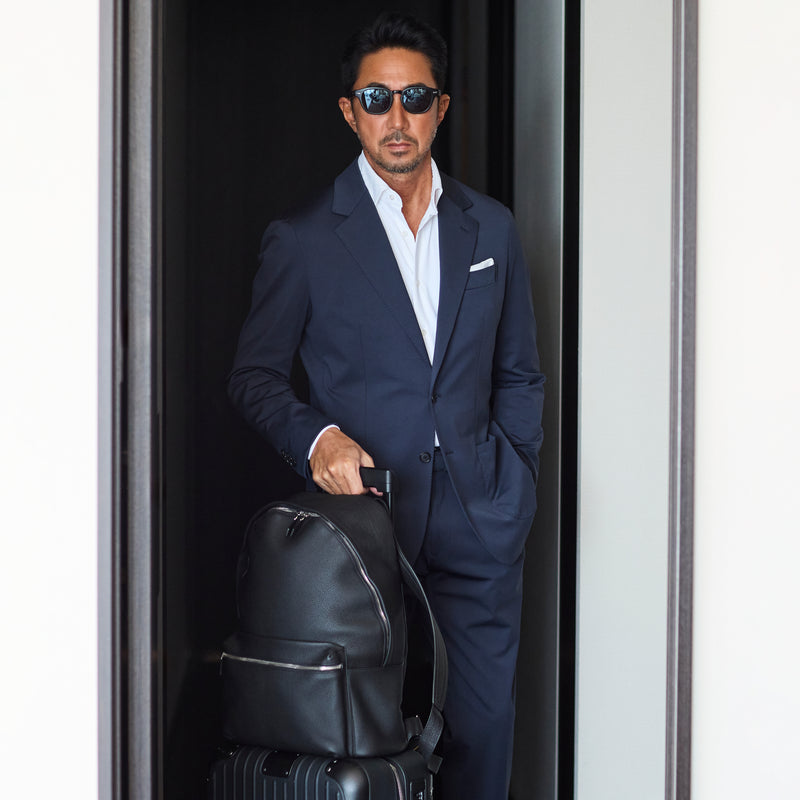 【K-3B EXECUTIVE】009_N（ニット） 24HR-WEARABLE JAPAN MADE テーラードジャケット カーボンネイビー