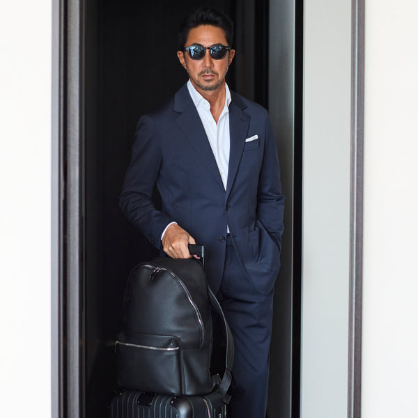 【K-3B EXECUTIVE】179_N（ニット） 24HR-WEARABLE JAPAN MADE ドレスパンツ カーボンネイビー