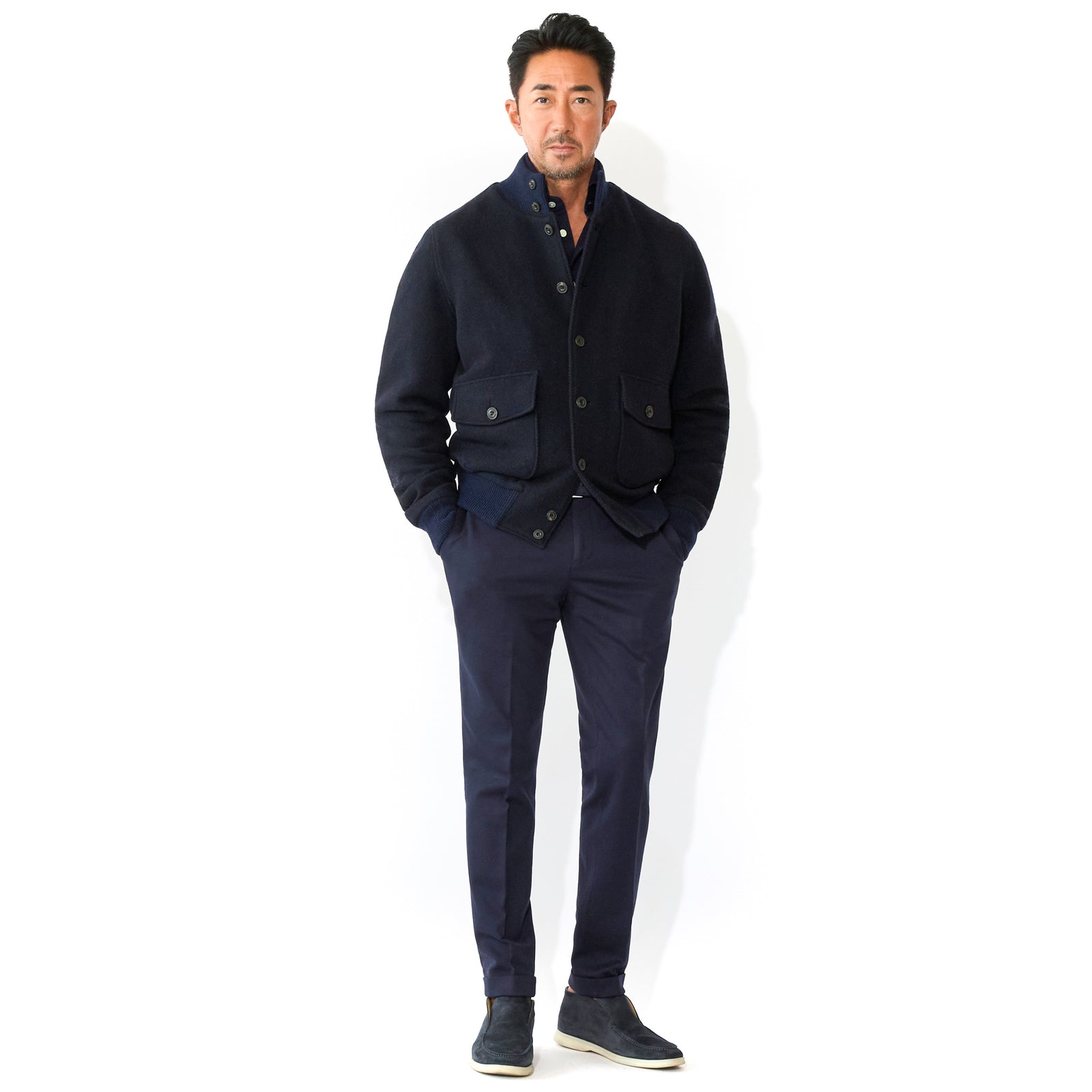 Valstar ネイビー ブルゾン　ジャケット バルスタータイプブルゾン ネイビー – MINIMAL WARDROBE（ミニマル