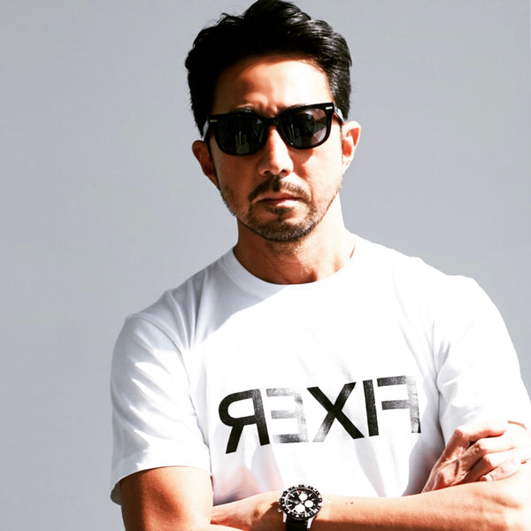 リバースプリントクルーネックTシャツ ホワイト
