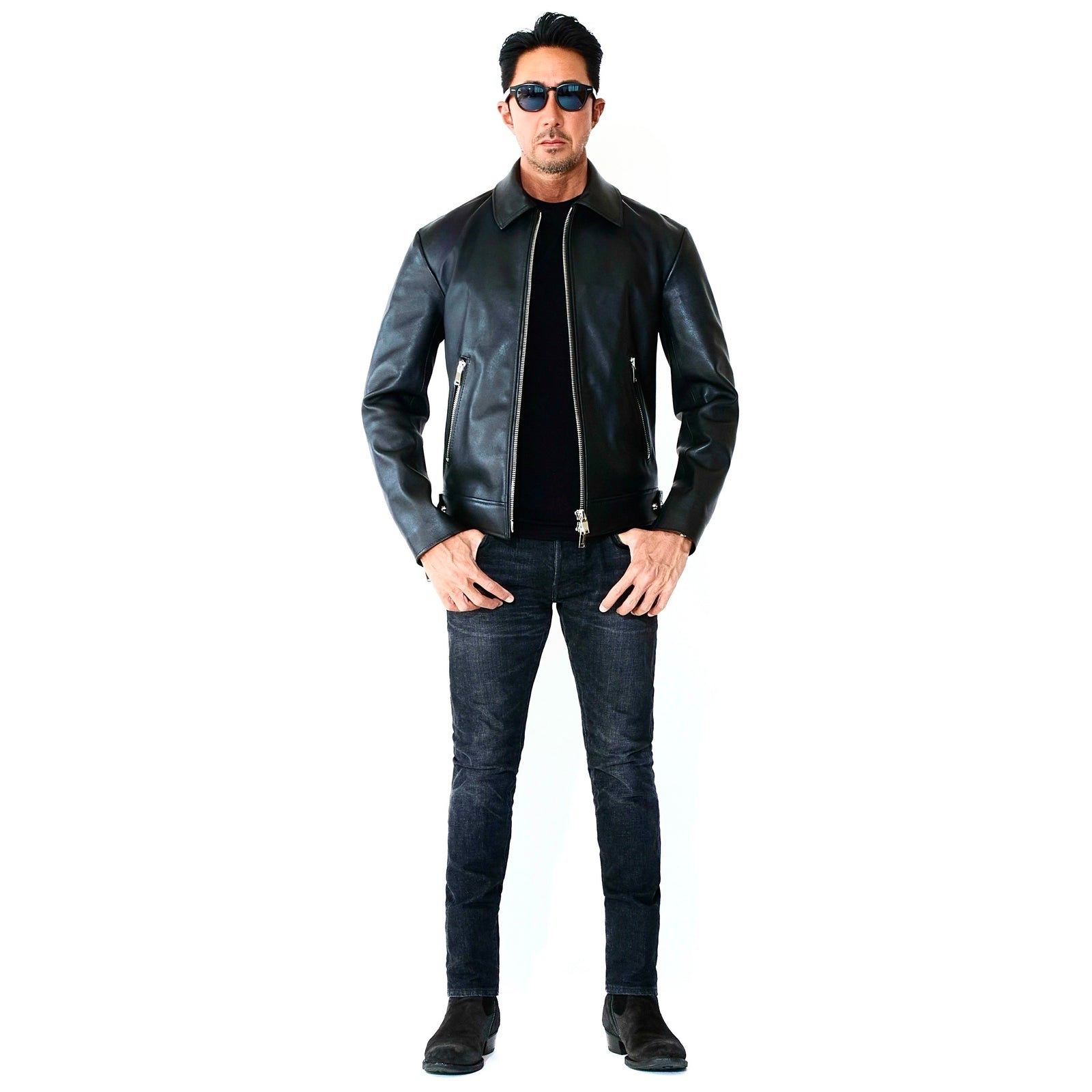 1PIU1UGUALE3 × FIXER】 F-9 evo - RIDERS STRETCH LEATHER – MINIMAL