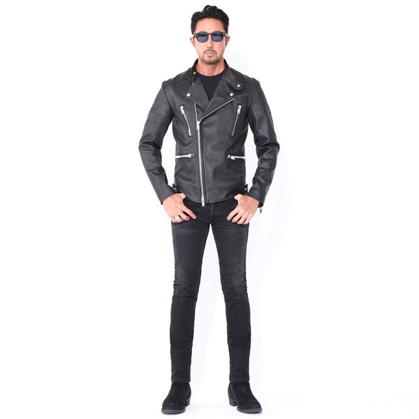 【1PIU1UGUALE3 × FIXER】 STRETCH LEATHER SEMI W-RIDERS