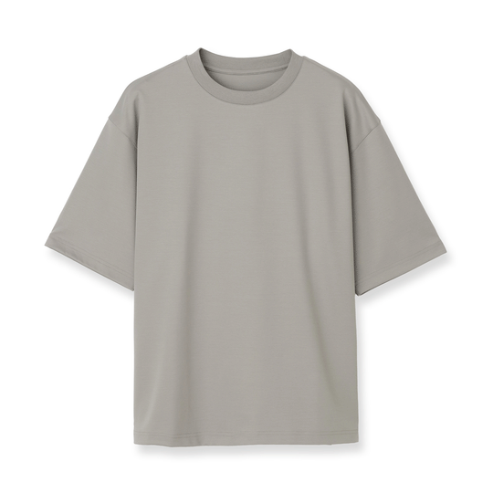 7oz コンパクトヤーンストレッチジャージー ビッグシルエットTシャツ グレー