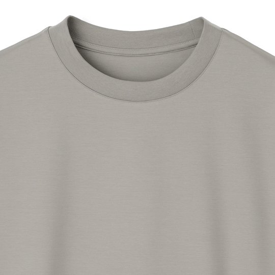 7oz コンパクトヤーンストレッチジャージー ビッグシルエットTシャツ グレー