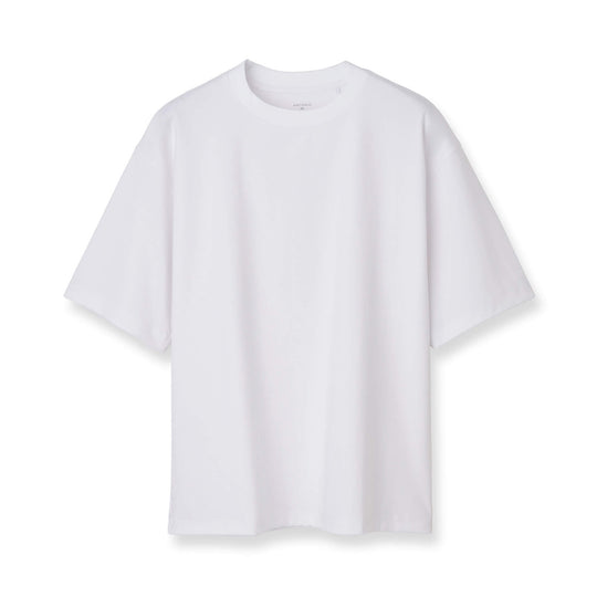 7oz コンパクトヤーンストレッチジャージー ビッグシルエットTシャツ ホワイト