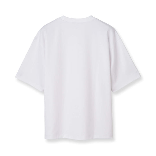 7oz コンパクトヤーンストレッチジャージー ビッグシルエットTシャツ ホワイト