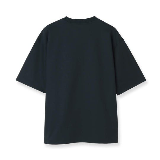 7oz コンパクトヤーンストレッチジャージー ビッグシルエットTシャツ ネイビー