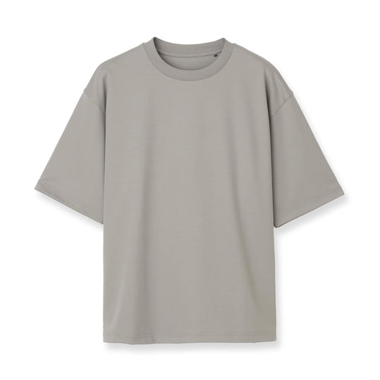 7oz コンパクトヤーンストレッチジャージー ビッグシルエットTシャツ グレー