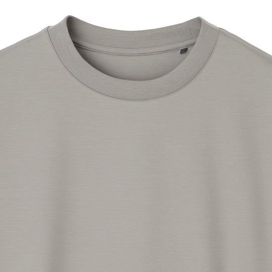 7oz コンパクトヤーンストレッチジャージー ビッグシルエットTシャツ グレー