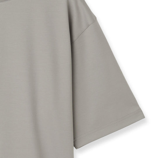 7oz コンパクトヤーンストレッチジャージー ビッグシルエットTシャツ グレー