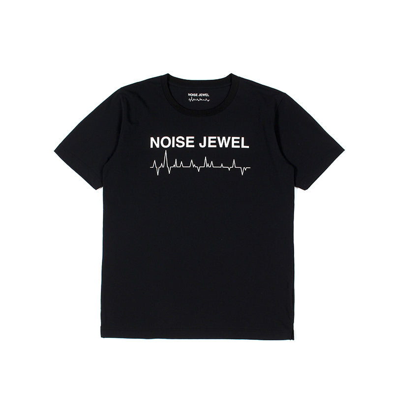 2 Print Crew Neck T-shirt-BLACK – MINIMAL WARDROBE（ミニマルワードローブ）