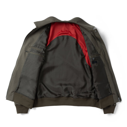 Duplex Cotton Jersey トラベル A-2 フライトジャケット カーキ