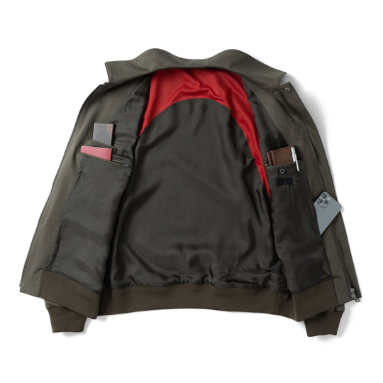 Duplex Cotton Jersey トラベル A-2 フライトジャケット カーキ