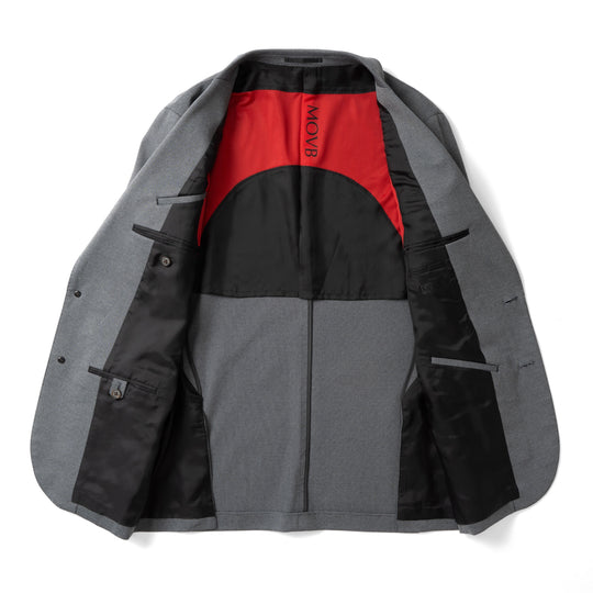 TTM02（ダブルティエム02） シングル2Bトラベルジャケット グレー