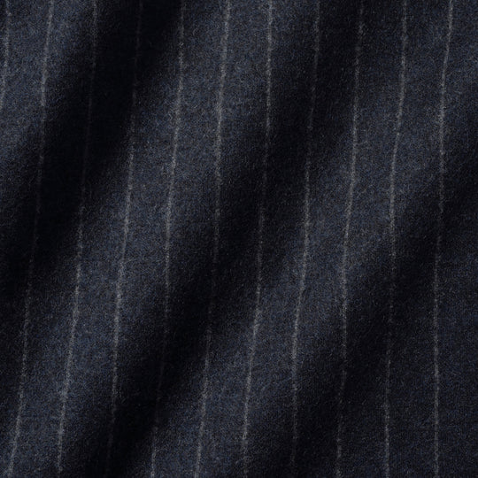 Optima 16.5 Merino Wool Jersey Bankaer Stripe シングル２Bクラシックテーラードジャケット ネイビー