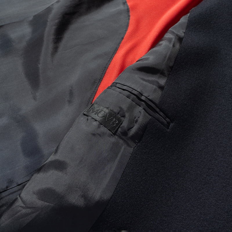 Optima16.5 Merino Jersey オーバーサイズ ダブルチェスター コスモネイビー