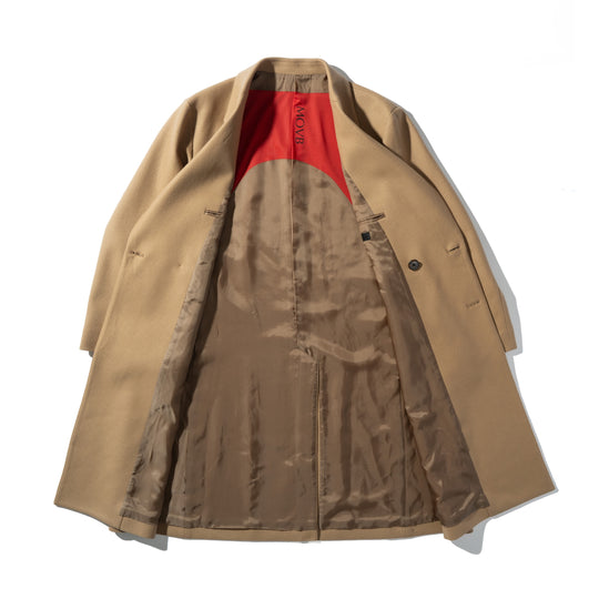 Optima16.5 Merino Jersey オーバーサイズ ダブルチェスター キャメル