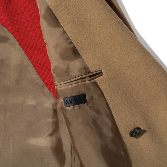 Optima16.5 Merino Jersey オーバーサイズ ダブルチェスター キャメル