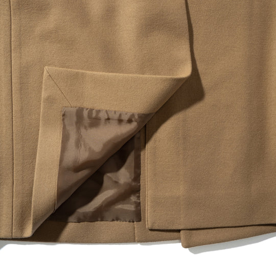 Optima16.5 Merino Jersey オーバーサイズ ダブルチェスター キャメル