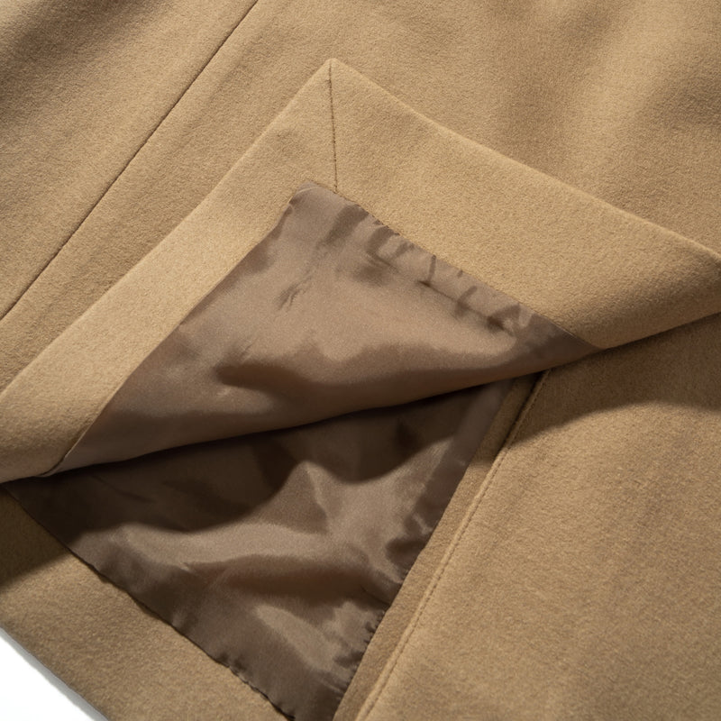 Optima16.5 Merino Jersey オーバーサイズ ダブルチェスター キャメル