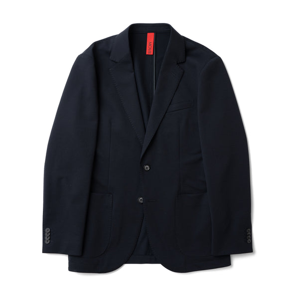 Air- Grid Cotton Jersey シングル２Bテーラードジャケット コスモネイビー