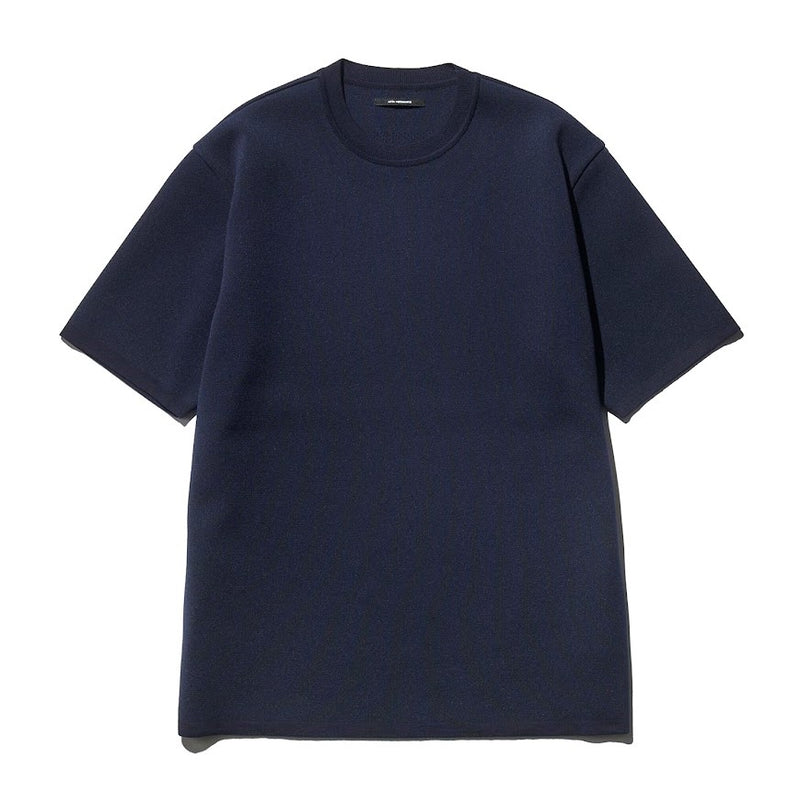 TECH LUXE KNITTED TEE NAVY