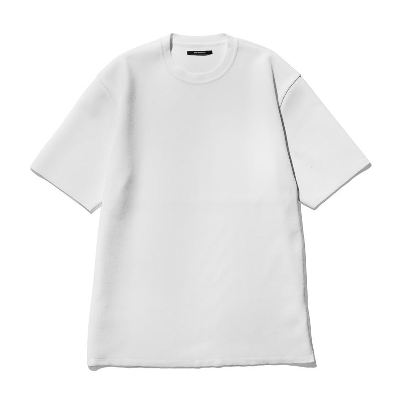 TECH LUXE KNITTED TEE WHITE