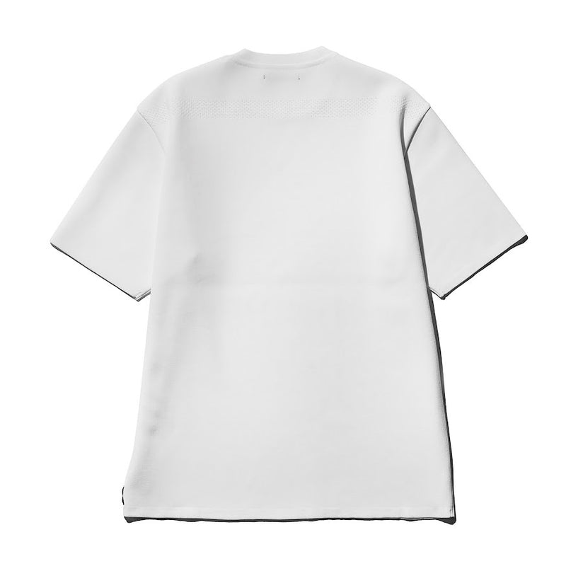 TECH LUXE KNITTED TEE WHITE