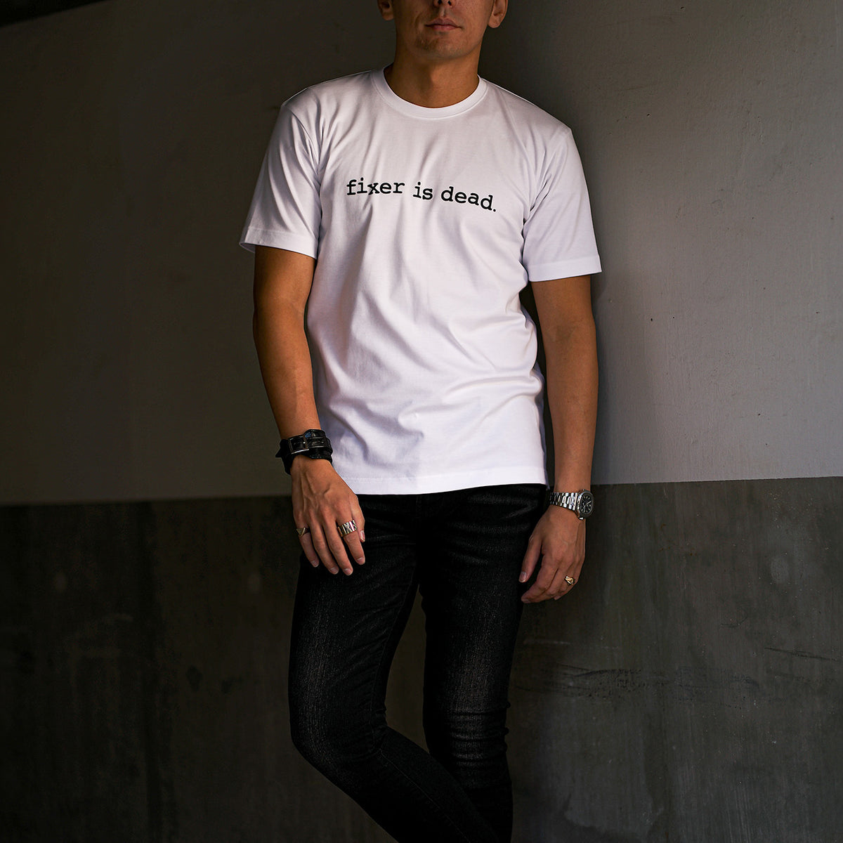 FIXER ホワイトTシャツ サイズXL