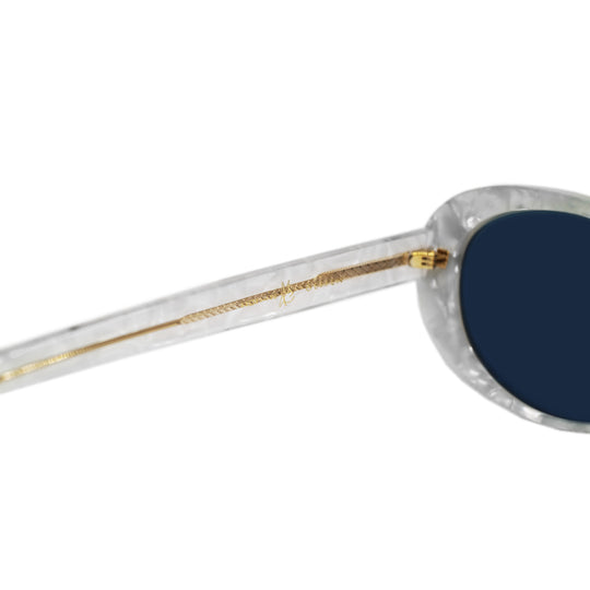 GEFFEN サングラス WHITE PEARL / BLACK SMOKE LENS