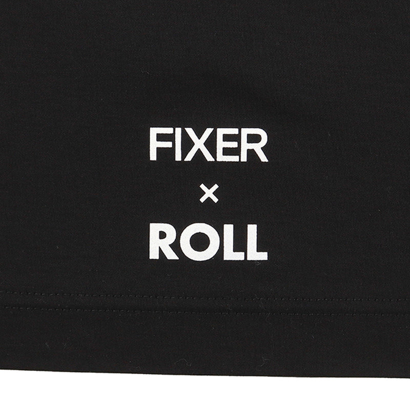 ROLL × FIXER FIXER Logo Print T-shirt プリント Tシャツ ブラック