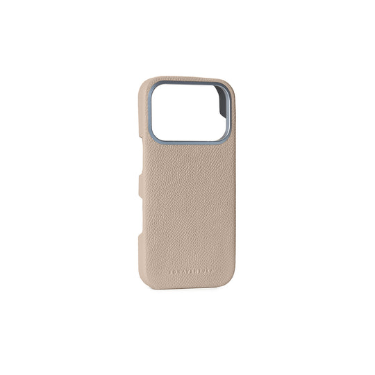 バックカバーケース ノービレレザー(iPhone 17 Pro) グレージュ