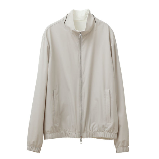 スタンドカラーリバーシブルブルゾン