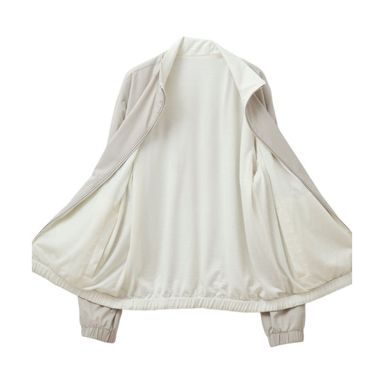 スタンドカラーリバーシブルブルゾン