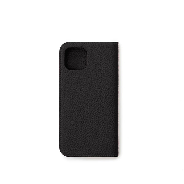 ダイアリーケース(iPhone 15) シュリンクレザー ブラック