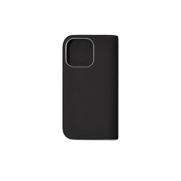 ダイアリーケース(iPhone 16 Pro)シュリンクレザー ブラック