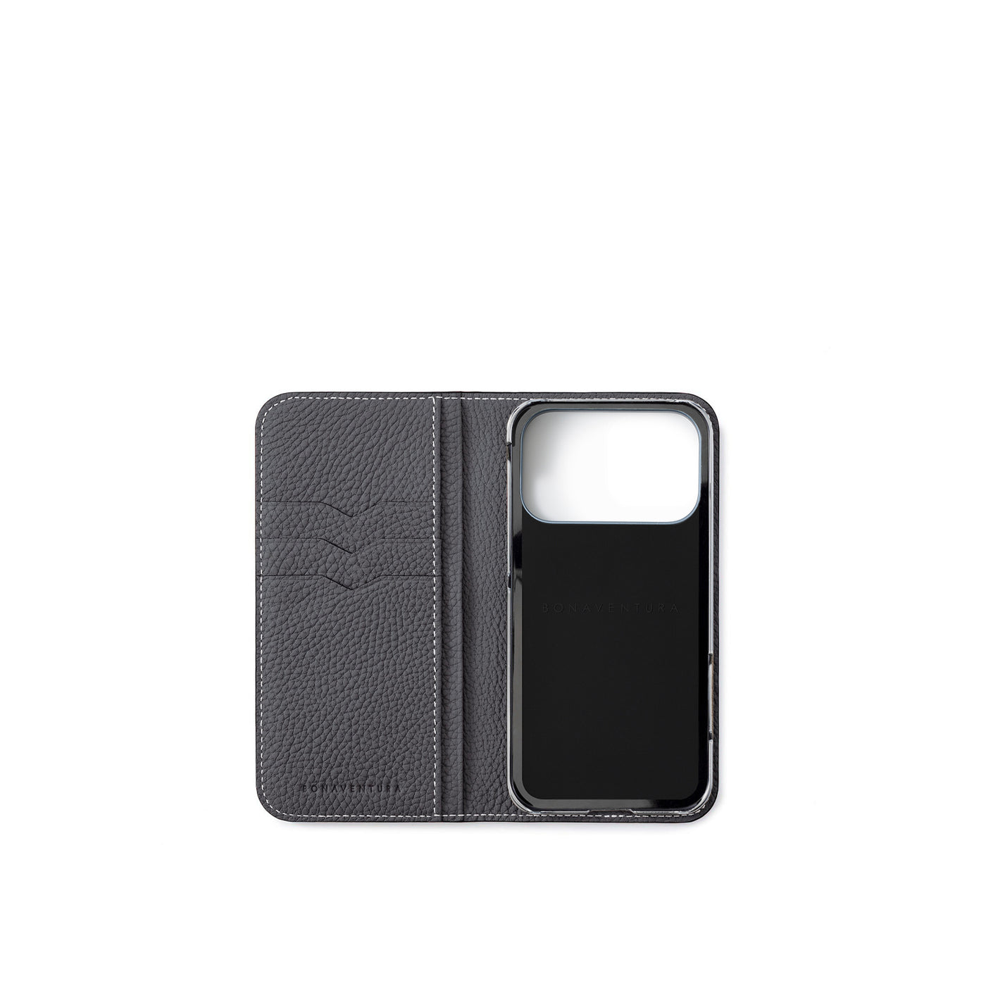 ダイアリーケース シュリンクレザー(iPhone 17 Pro) チャコールグレー